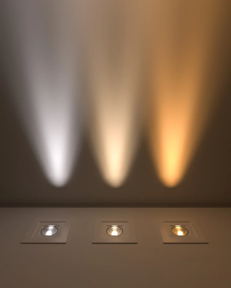 triple-recessed-led-spots-with-color-temperature-contrast-3d-render