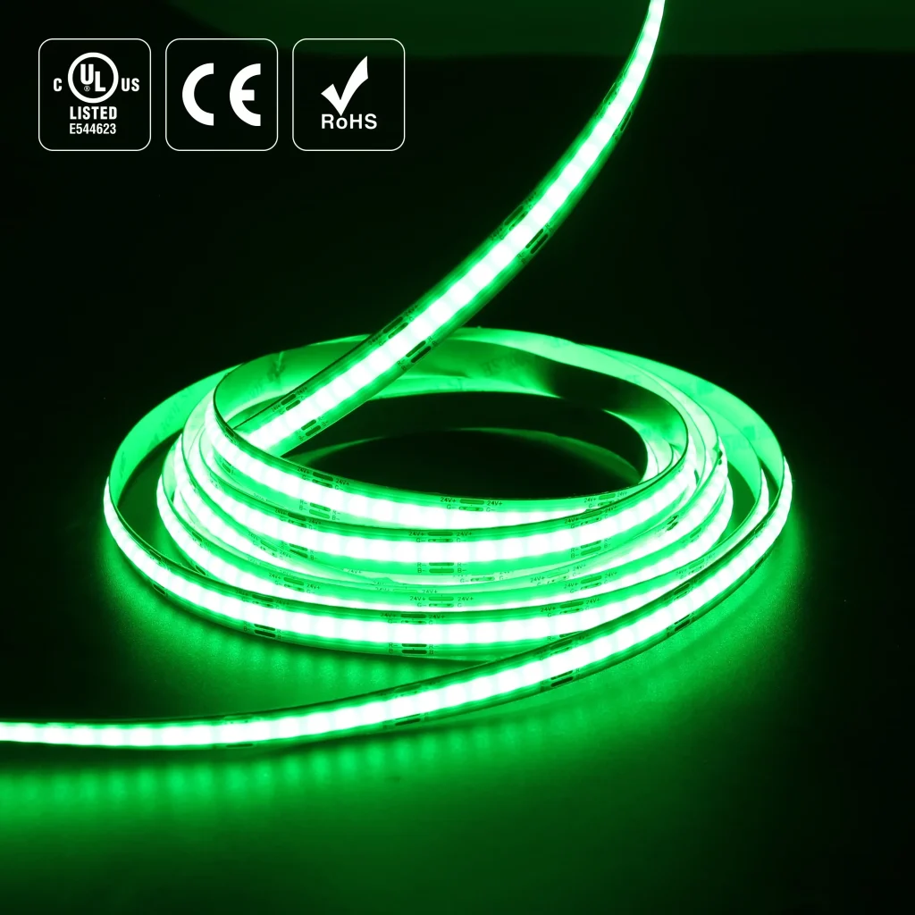 green rgb light strip